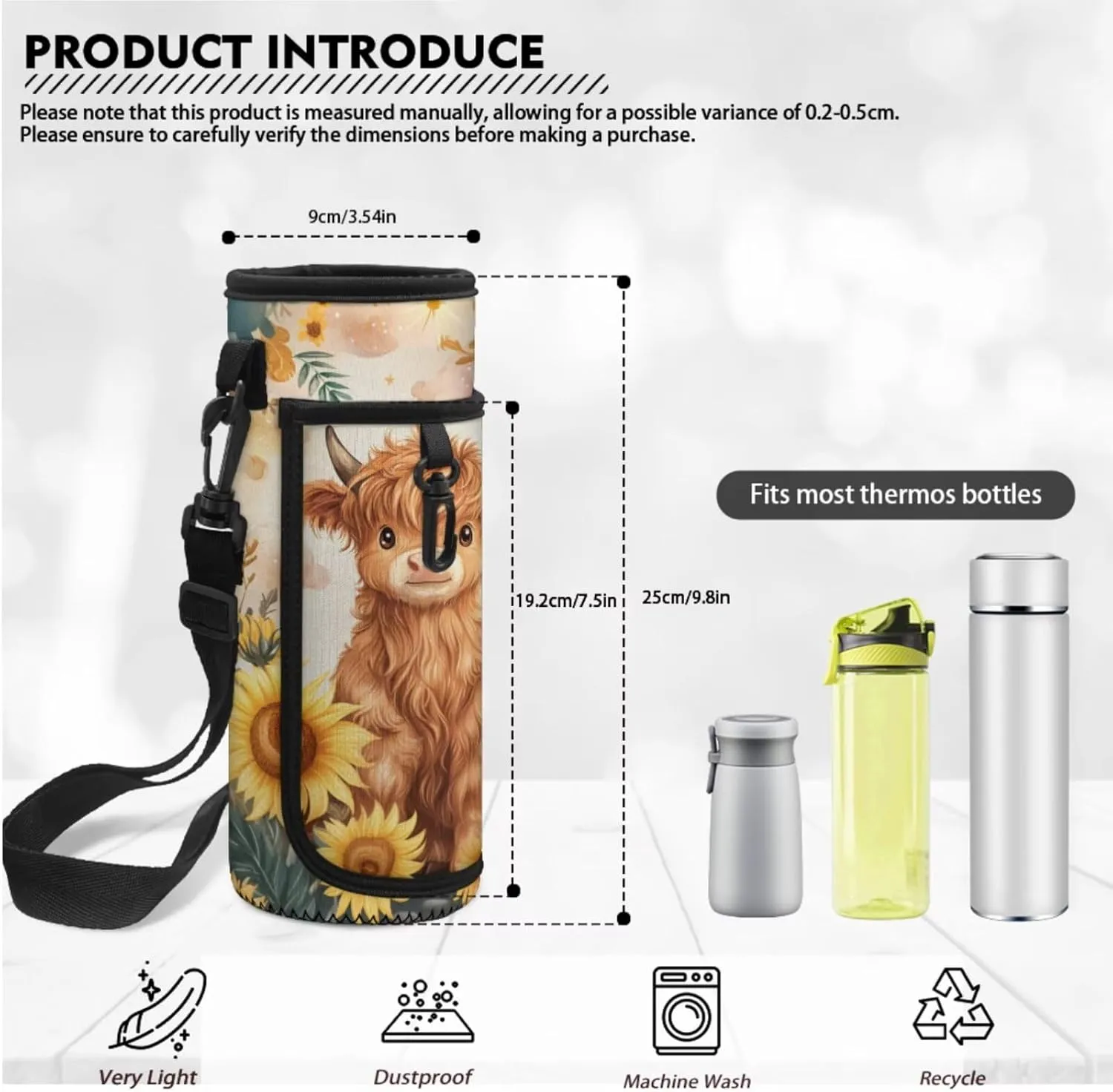 Cow Print Backpack and Lunch Box Set Sunflower Backpack for Kids Back to School Large Capacity Girls Backpacks Ages 8-10 Lightweight Schoolbag Sets for 2nd 3rd 4th 5th 6th Grade Student
