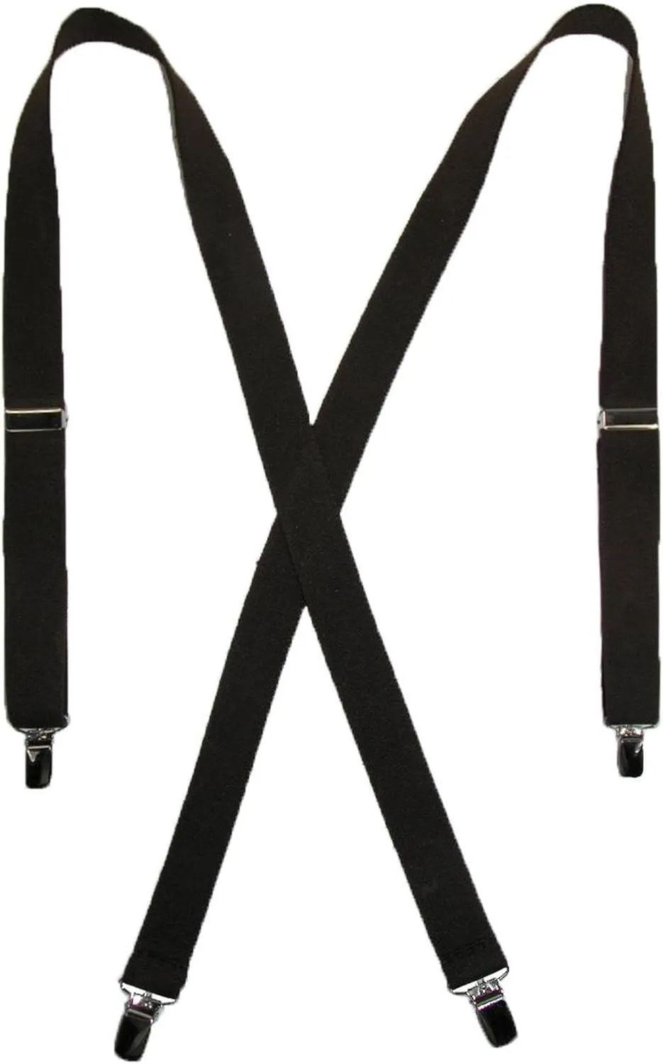 CTM® Women's Elastic Clip-End 1 Inch Basic Suspenders