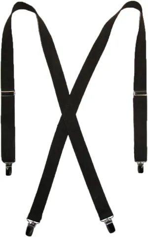 CTM® Women's Elastic Clip-End 1 Inch Basic Suspenders