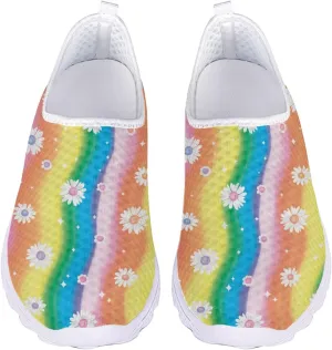 Cumagical Walking Shoes Breathable Mesh Wide Width Design Non Binding Upper for Comfort