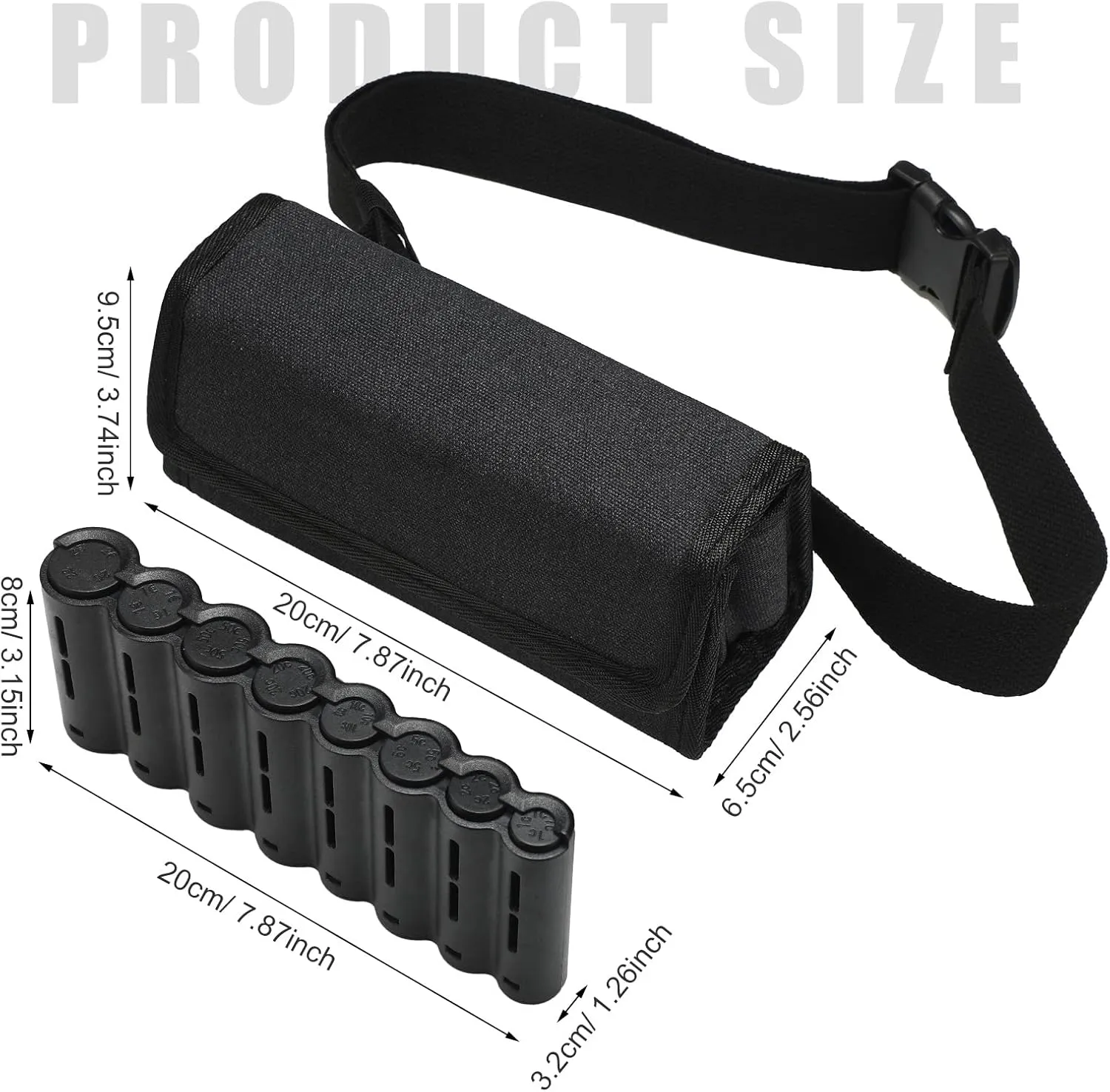 Cunno 2 Set Euro Coin Holders Fanny Pack with Banknote Dispenser, Waiter's Purse, Coin Sorter, Organizer, Storage Bag with Belt for Waitress, Server, Collector, Cashier, Change, Black