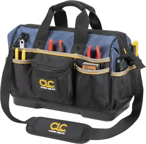 Custom Leathercraft CLC Work Gear PB1563 16" Molded Base BigMouth Tote Tool Bag