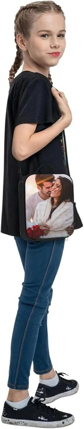 Custom Lunch Box Personalized Lunch Bag for Women Men Add Your Photo Text Logo Customized Insulated Lunch Tote Bag for Work Office Outdoor Travel Picnic, Style 1