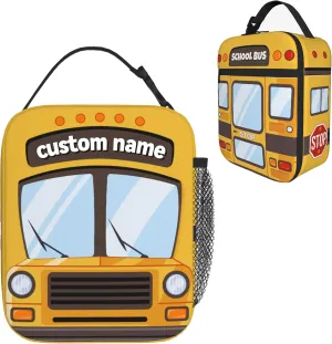 Custom name Lunch Bag Lunch Box for Kids Boys Girls Women Men, Personalized name Reusable Insulated Lunch Tote Bag, Thermal Cooler Sack Food Handbags High Capacity for School Work Travel Picnic…