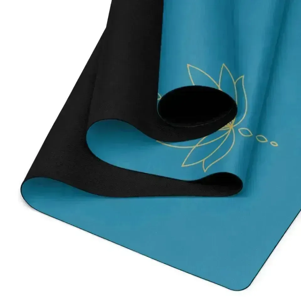 Custom Yoga Mat - Golden Lotus Flower