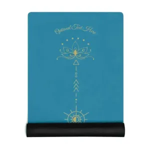 Custom Yoga Mat - Golden Lotus Flower