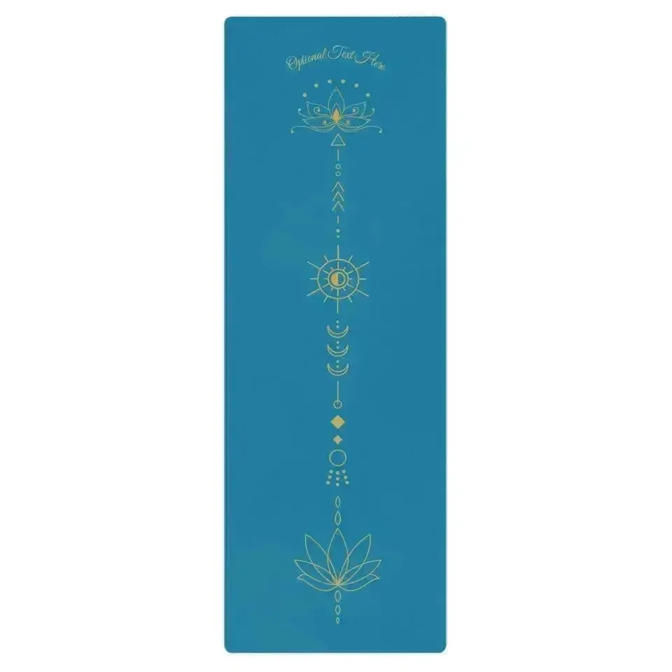 Custom Yoga Mat - Golden Lotus Flower