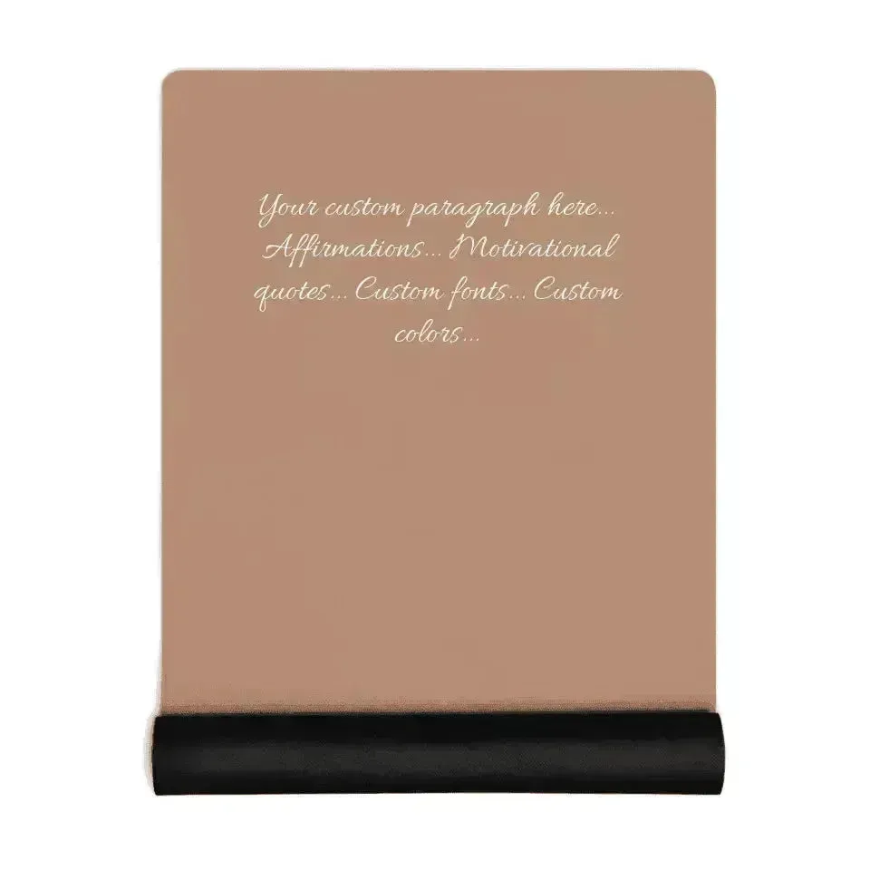 Custom Yoga Mat - Paragraph Text