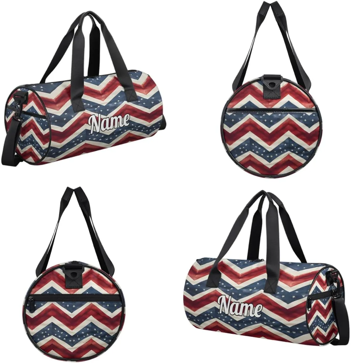 Cute Dance Bag Sport Duffel Gymnastics Sport Bags Custom Ballet Bag Overnight Weekender Bag Waterproof Pattern, 4th of July Memorial Day
