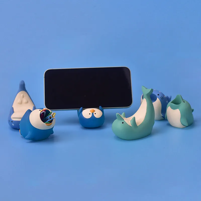 Cute Phone Holder - Whale Shark, Dolphin & Penguin