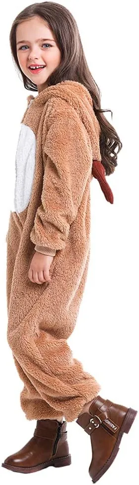 Cuteshower Kids Reindeer Christmas Outfits Onesie Pajama Role Play Animal Costume