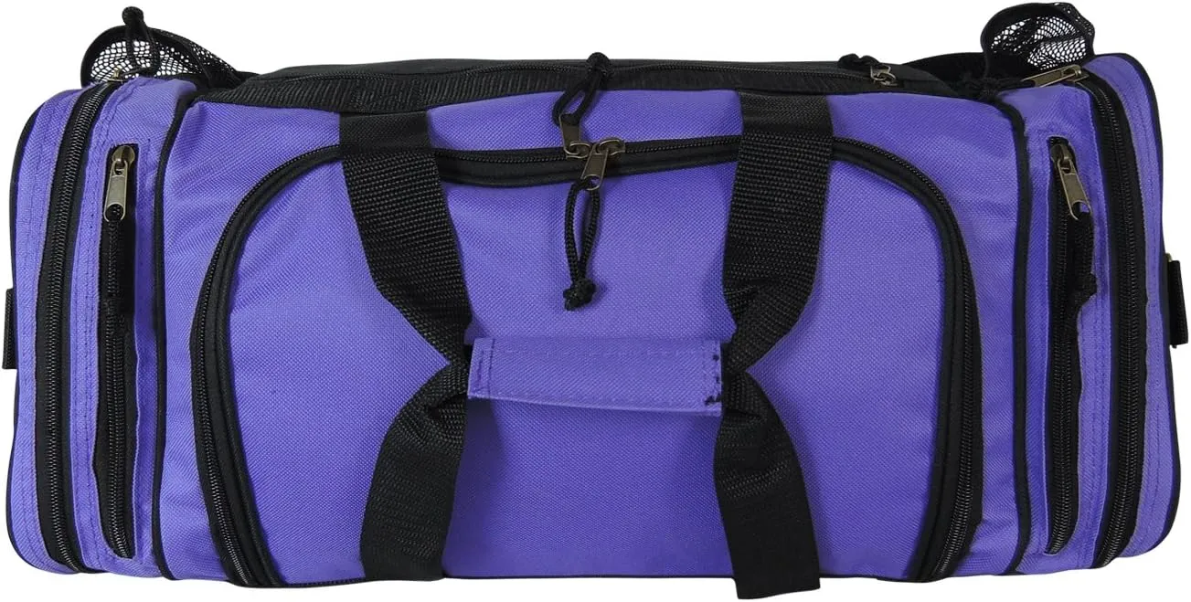 DALIX 20" Sports Duffle Bag w Mesh and Valuables Pockets Travel Gym