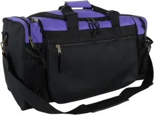 DALIX 20" Sports Duffle Bag w Mesh and Valuables Pockets Travel Gym