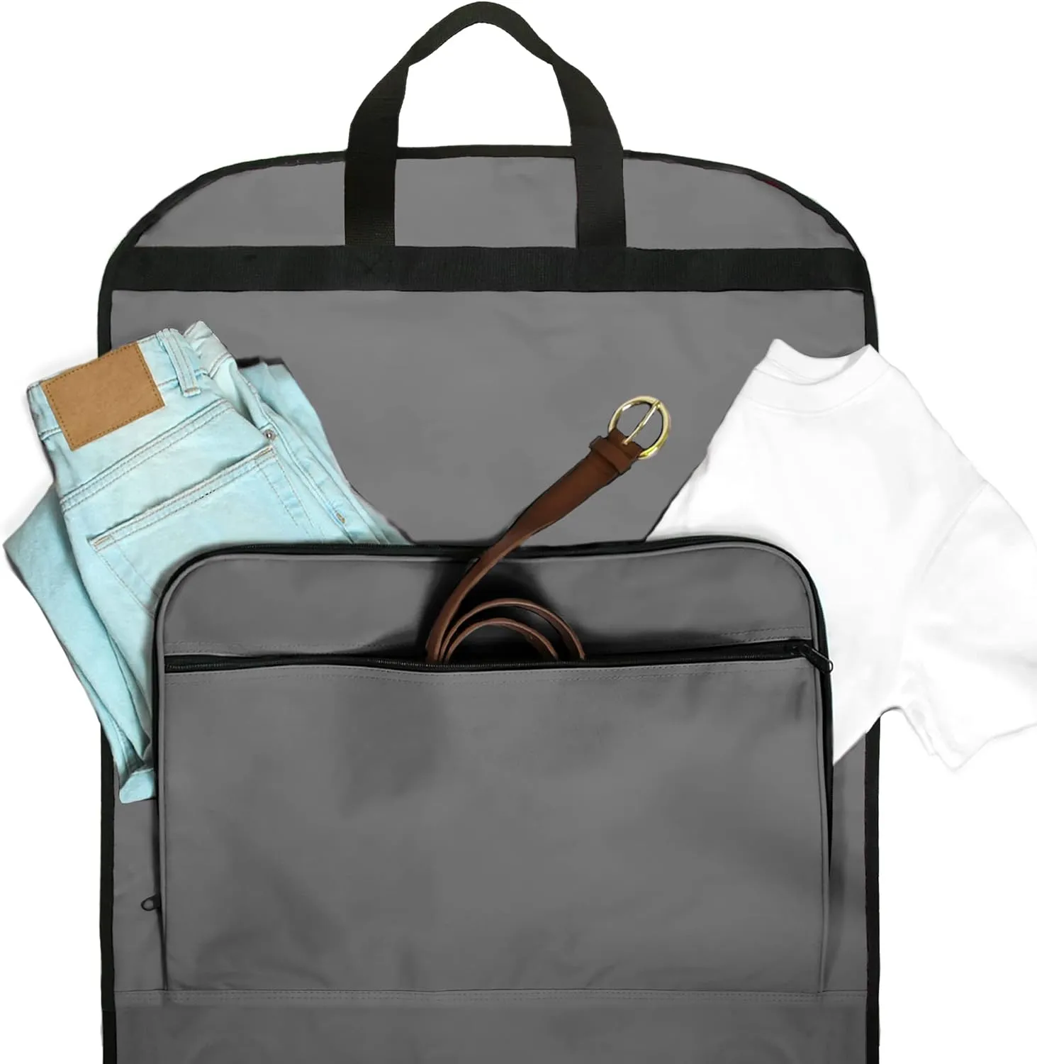 Dalix 60" Foldable Garment Bag Suits Cover Dresses w Front Pocket