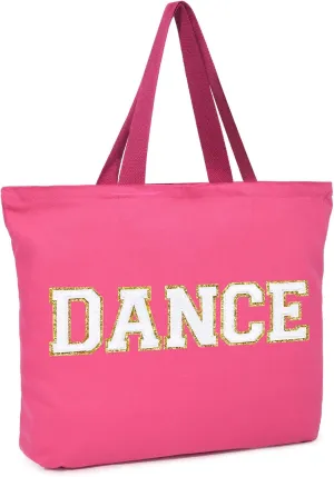 Dance Bag for Girls Dance Duffle Tote Bags Teens Toddler Kids Athletes Stuff Women Fun Workout Duffel Weekend Gymnastics Bride Bag