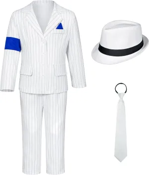 Dance Star Costume for Boys 80s 90s Stage Outfits Kids Role Play Party Halloween Cosplay