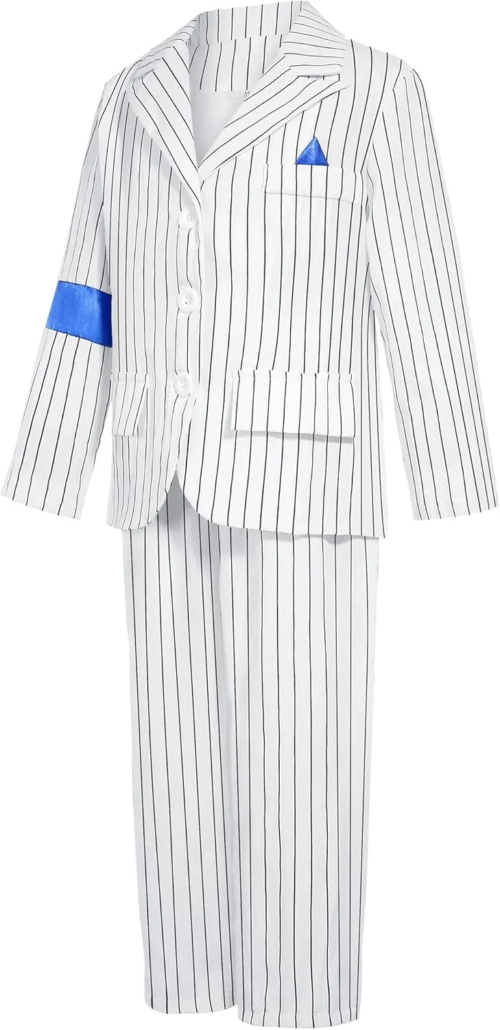 Dance Star Costume for Kids Boys 80s 90s Pop Star Stage Outfits Halloween Party Dress Up