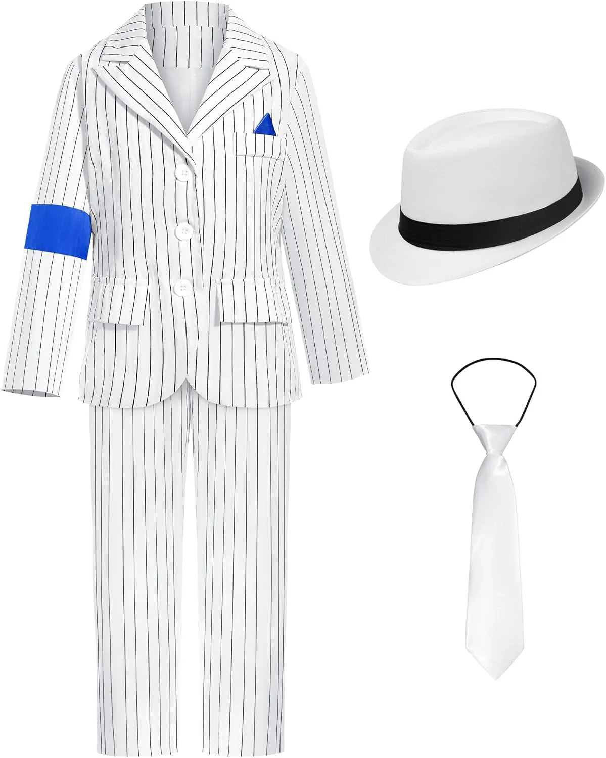 Dance Star Costume for Kids Boys 80s 90s Pop Star Stage Outfits Halloween Party Dress Up