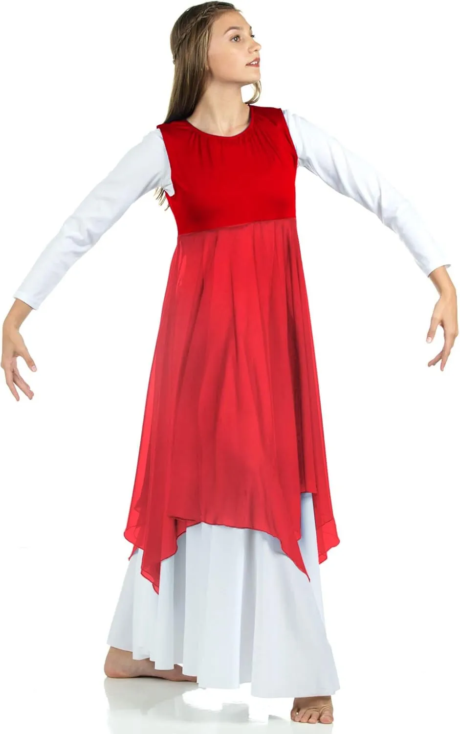 Danzcue Womens Worship Praise Dance Pullover Vest