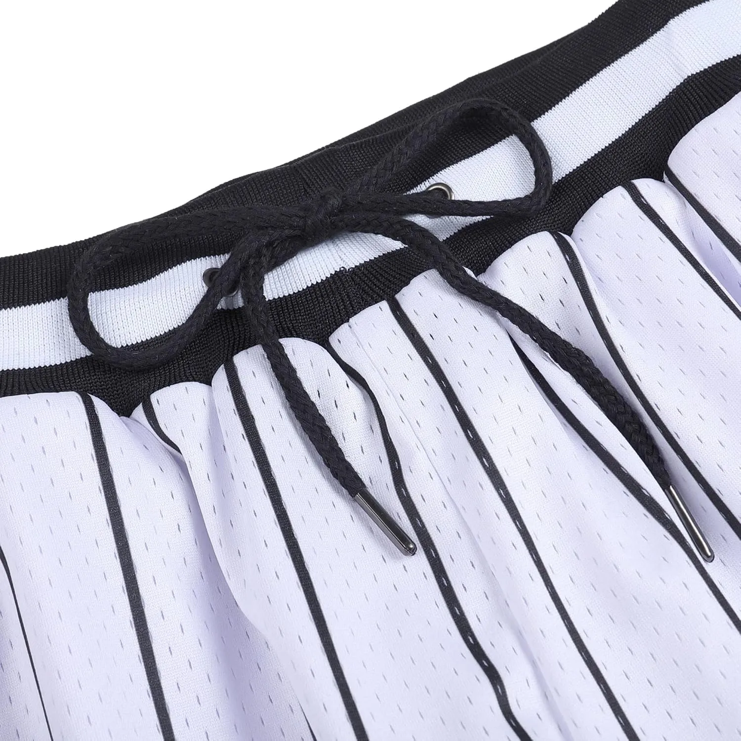 DEHANER Men's Basketball Shorts with Zip Pockets for Workout Gym Sports, Featuring Breathable Mesh Fabric