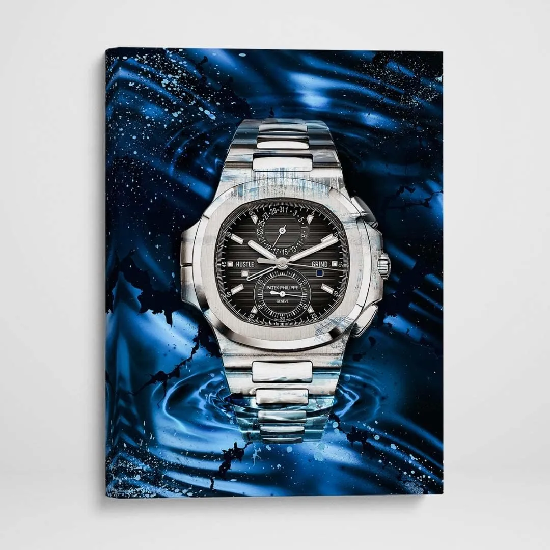 DEVICI Patek Philippe Nautilus Chronograph inspired Patek Philippe Stretched Canvas Wall Art - Motivational Wall Art Patek Philippe Watches For Men Wall Decor Inspirational Wall Art Posters & Prints