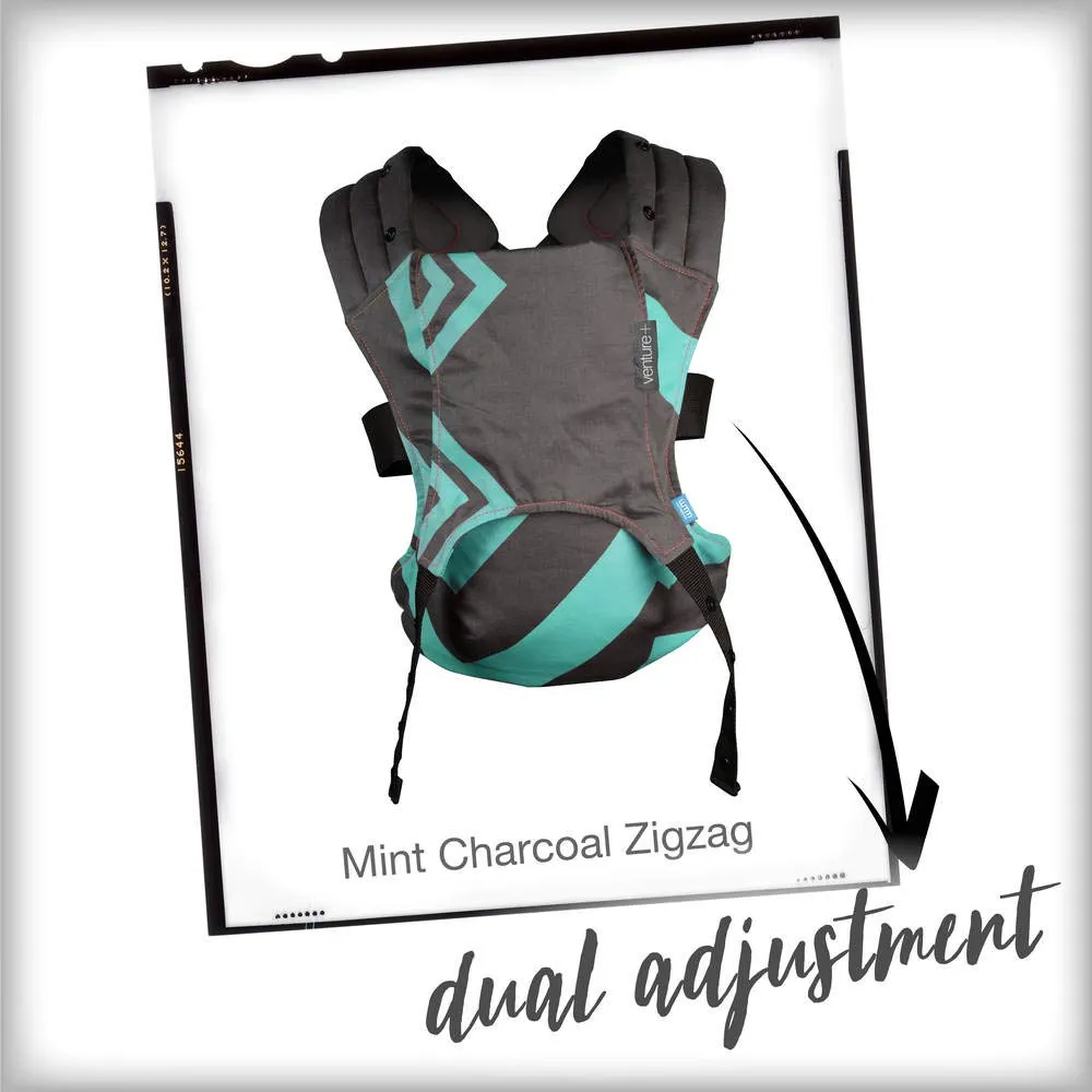 Diono We Made Me Venture  2-in-1 Toddler Carrier, Front Carry & Back Carry from 18 - 36 months, Black Gradient Spots