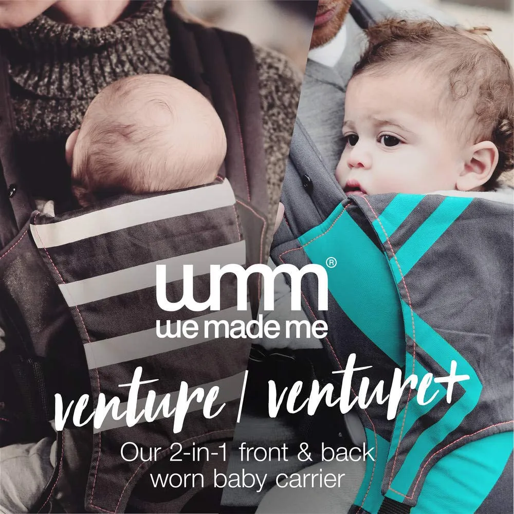Diono We Made Me Venture  2-in-1 Toddler Carrier, Front Carry & Back Carry from 18 - 36 months, Bubblegum Charcoal Zigzag