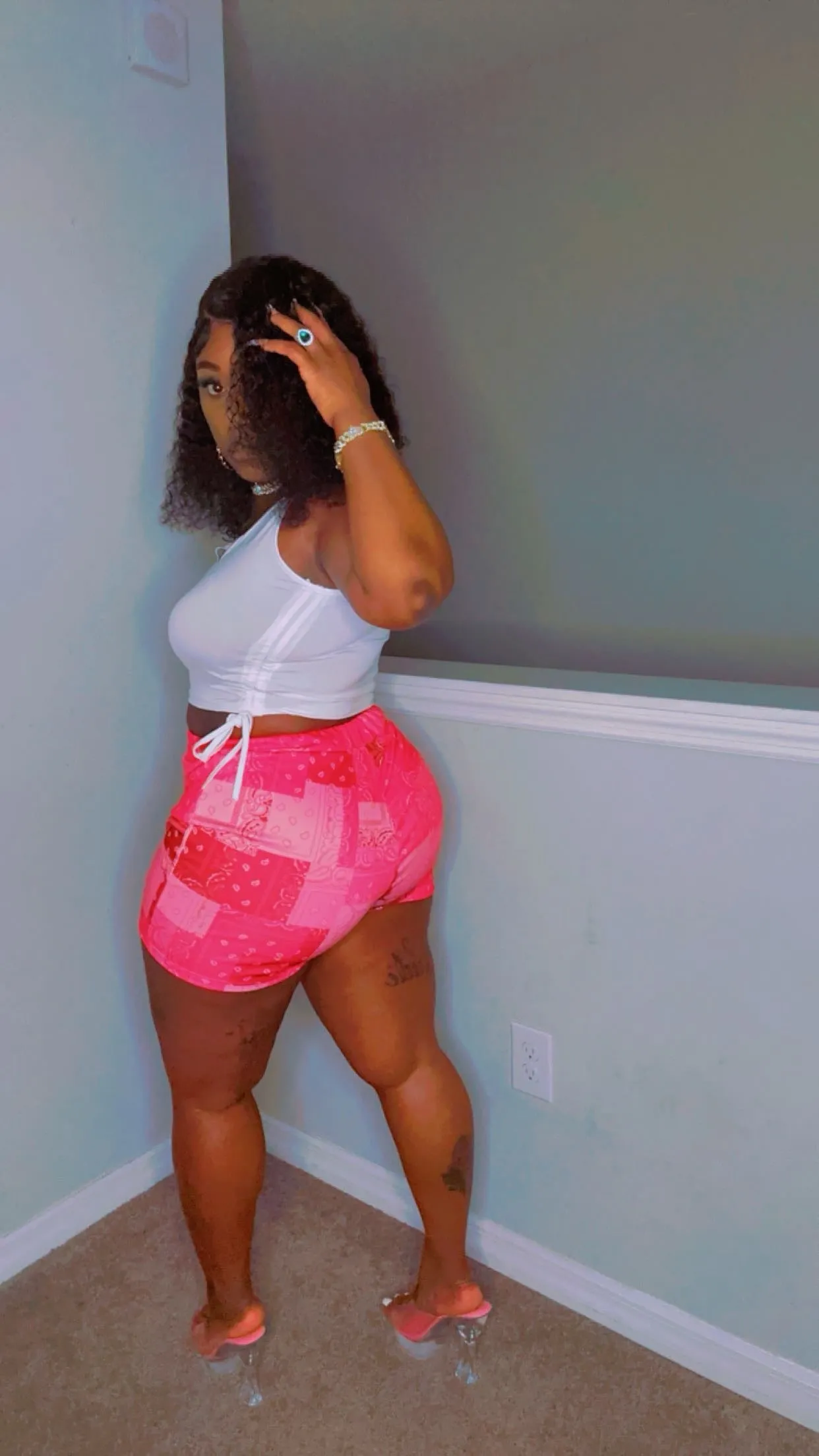 Double Cross Bandana Short Set