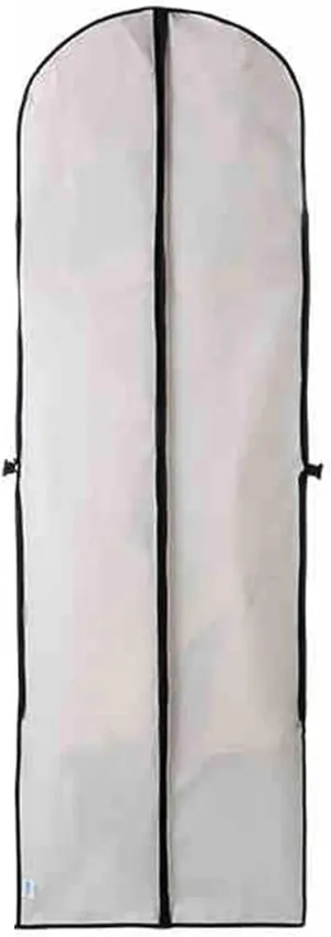 Dress Bags for Gowns Long, 71'' Long Dress Garment Bag,Foldable Dust Cover with Handle(Beige)