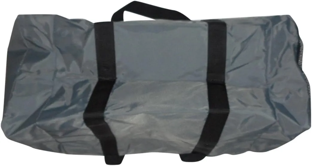 Duffle Bag Wet and Dry with One End Compartment Mesh, Front Pocket Made In USA (Gray)