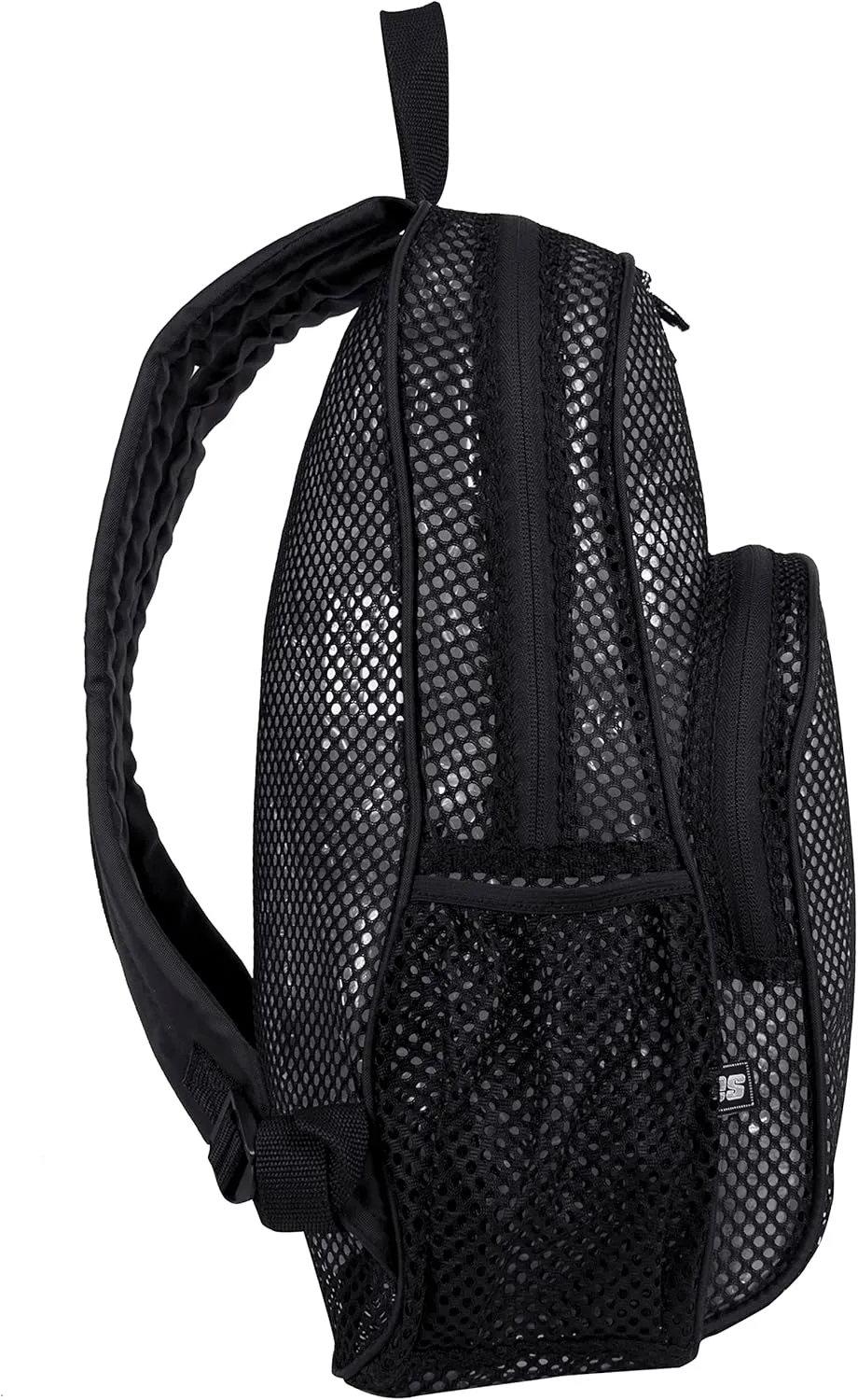 Eastsport Mesh Beach Backpack Lightweight See Through for Travel, College, Swim, Gym Bag, Black