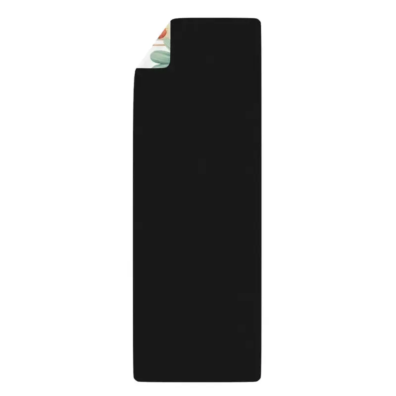 Eco Rubber Yoga Mat with Hearts and Flowers
