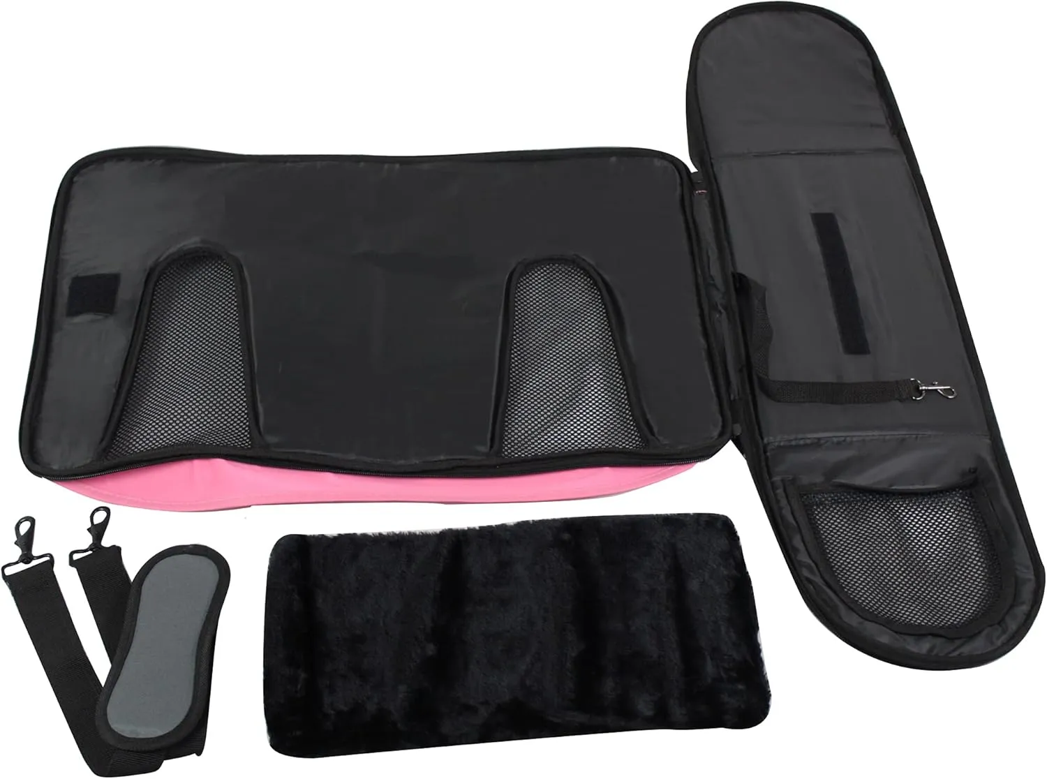 EliteField Deluxe Soft Pet Carrier (3 Year Warranty, Airline Approved), Multiple Sizes and Colors Available (20" L x 11" W x 11" H, Pink Gray)