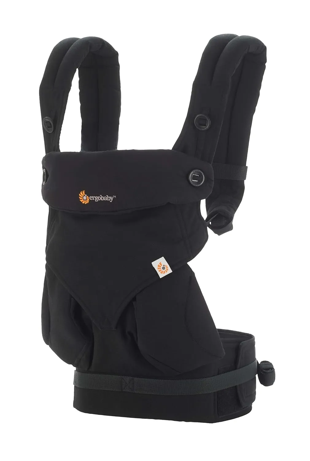 Ergobaby 360 All-Position Baby Carrier with Lumbar Support (12-45 Pounds), Pure Black (Discontinued Model)