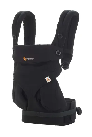 Ergobaby 360 All-Position Baby Carrier with Lumbar Support (12-45 Pounds), Pure Black (Discontinued Model)