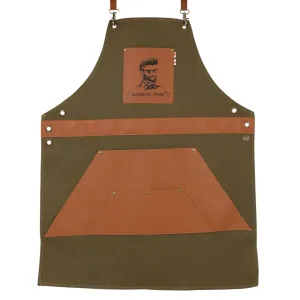 Eson - Hair Cutting Apron Canvas & Leather Collection