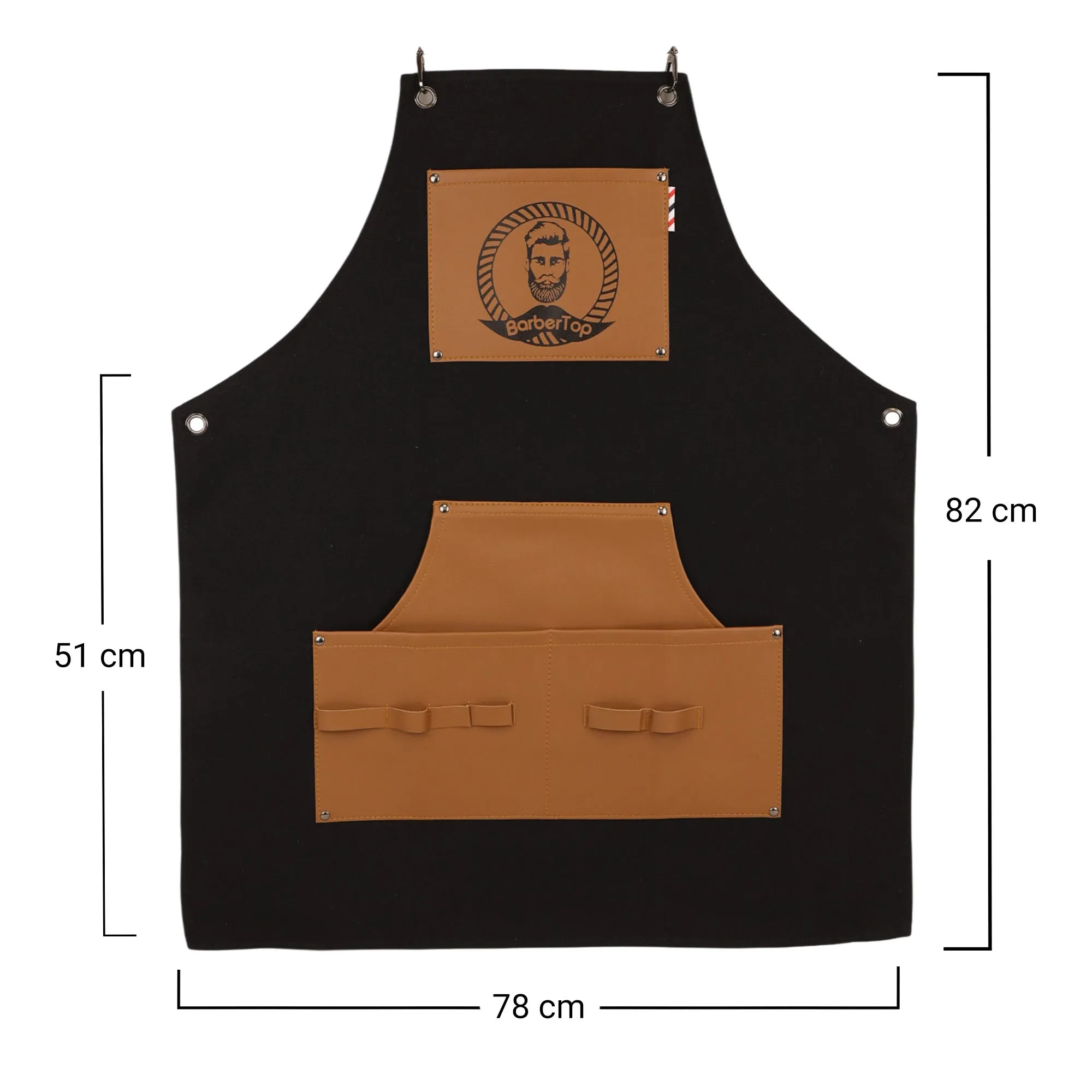 Eson - Hair Cutting Apron Canvas & Leather Collection