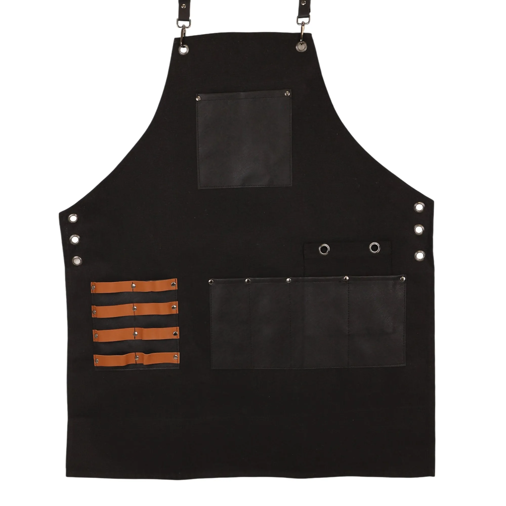 Eson - Hair Cutting Apron Canvas & Leather Collection