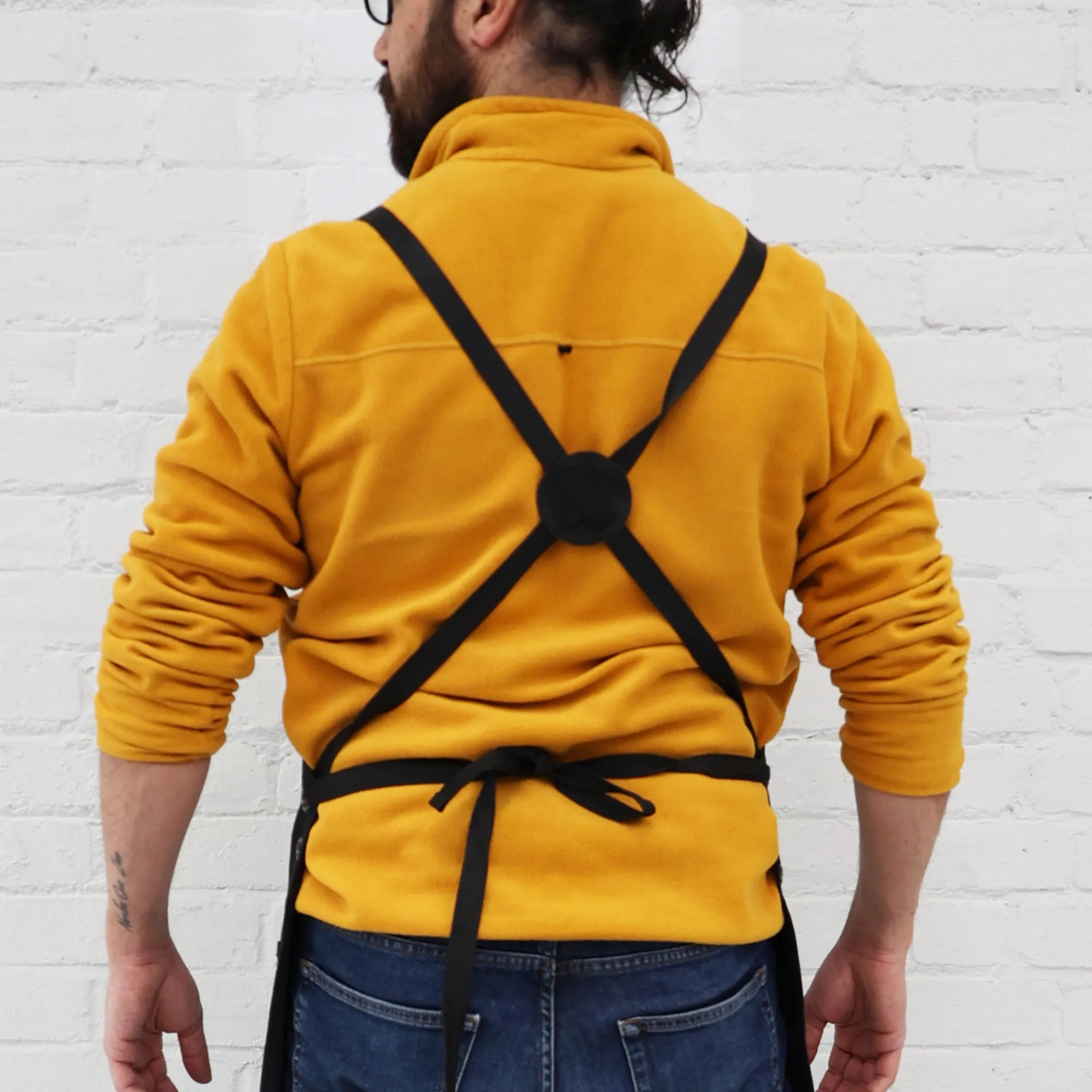 Eson - Hair Cutting Apron Canvas & Leather Collection