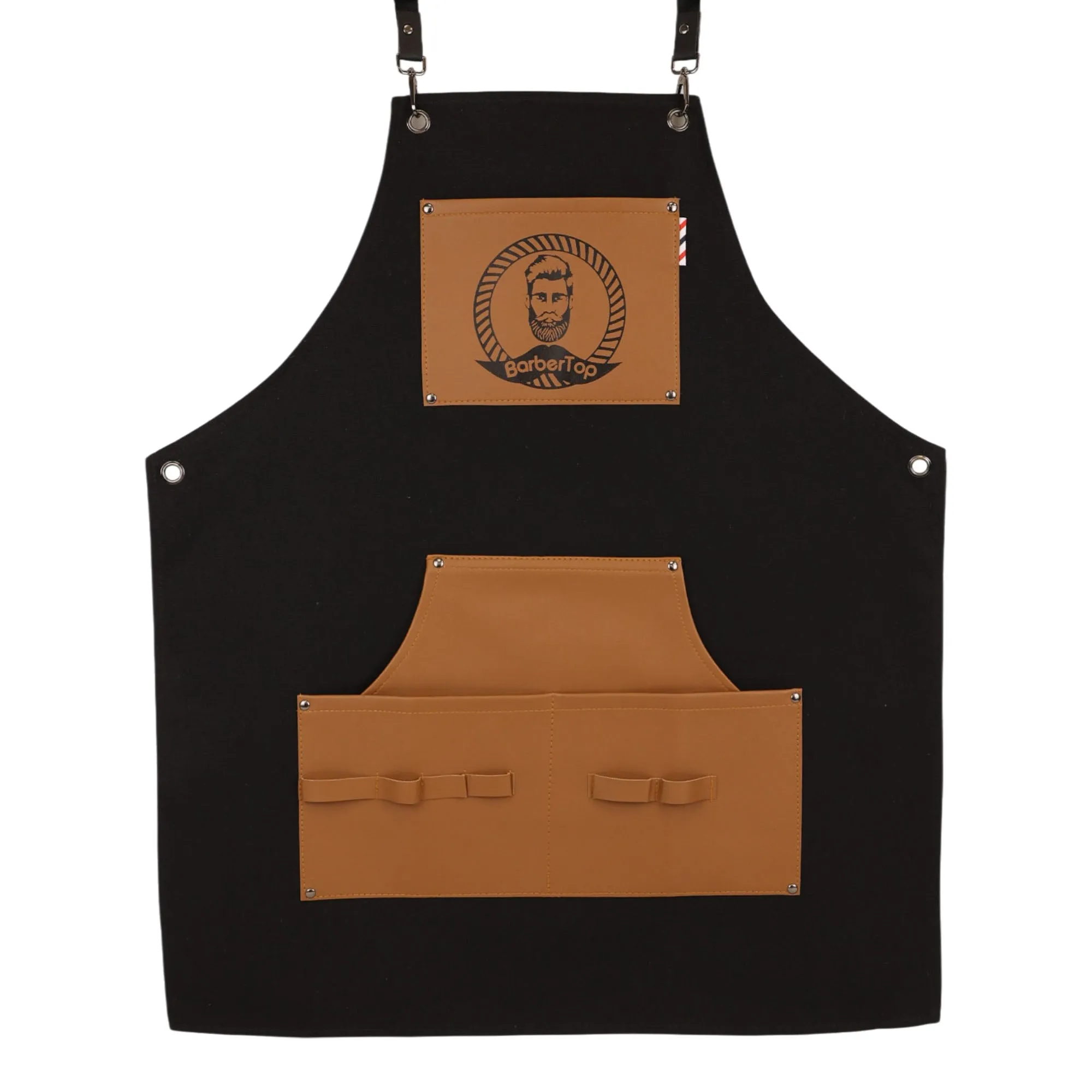 Eson - Hair Cutting Apron Canvas & Leather Collection