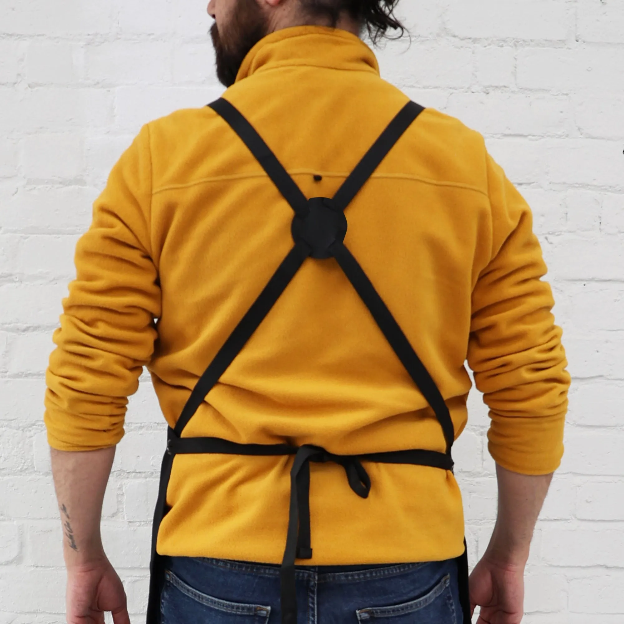 Eson - Hair Cutting Apron Canvas & Leather Collection