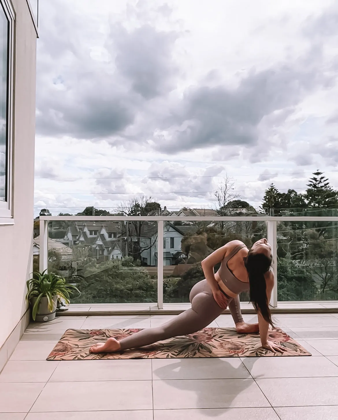 Extra Thick Cork Yoga Mat with Rubber Back | Proteus Aussie Palm | 7 mm