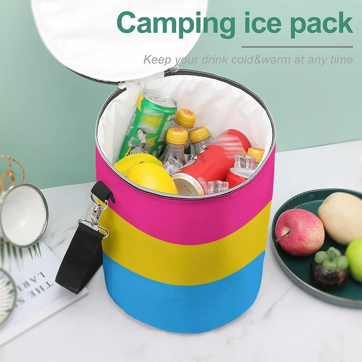 Fashion Waterproof Cooler Backpack, Large Capacity Insulated Cooler Bag for Camping