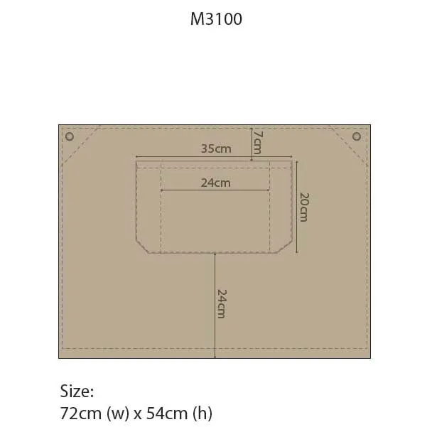 Fitzroy Half Waist Apron (M3100)
