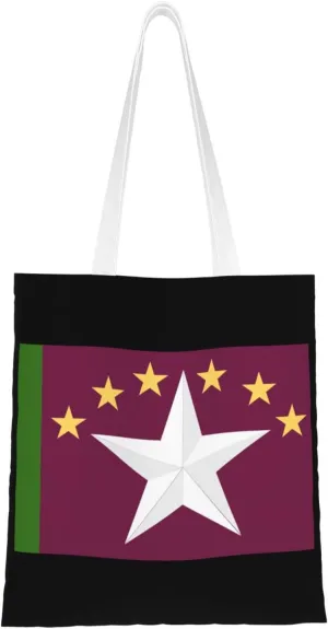 Flag Of Traverse City Tote Bag for Women Canvas Shopping Bags Reusable Beach Bag Grocery Bags Tote Shoulder Bag Gift Bags