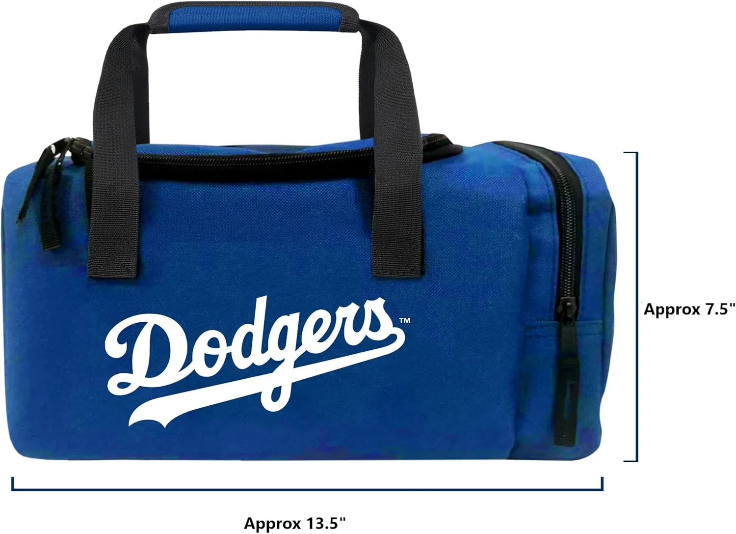 FOCO - MLB Officially Licensed Team Logo Insulated Lunch Box Cooler Duffel Bag with Zippered Side Pocket