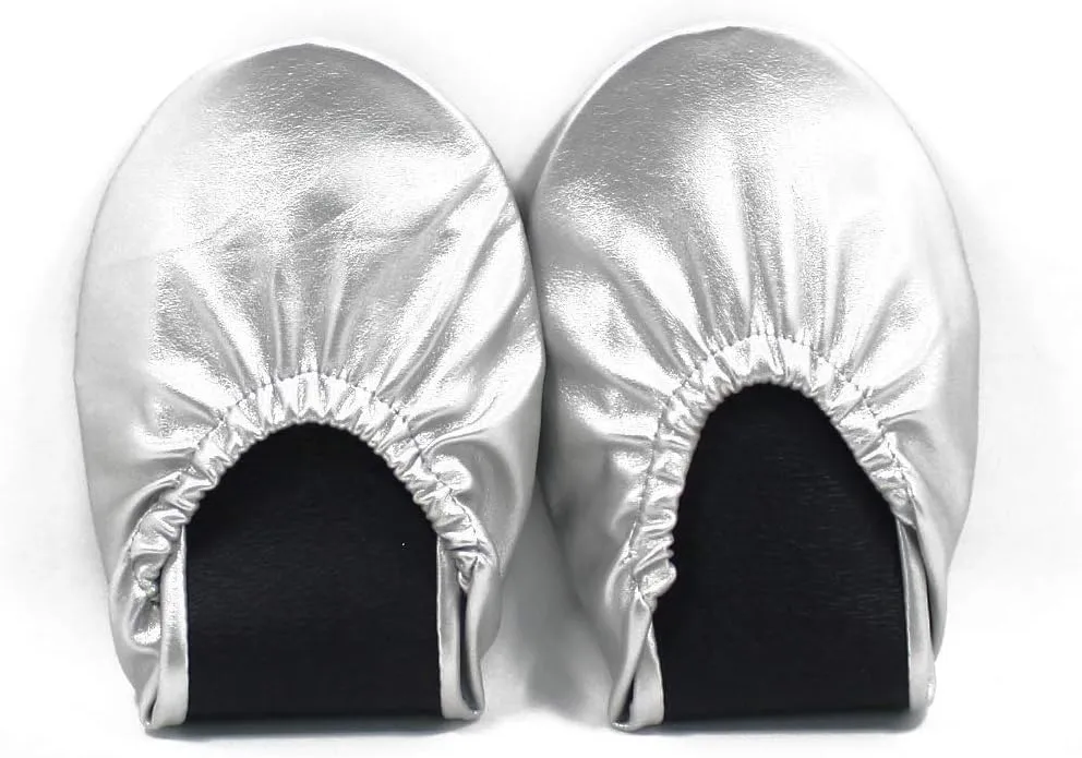 Foldable Shoes Travel Ballet Flats with Expandable Tote Bag for High Heels Folding Womens Shoes