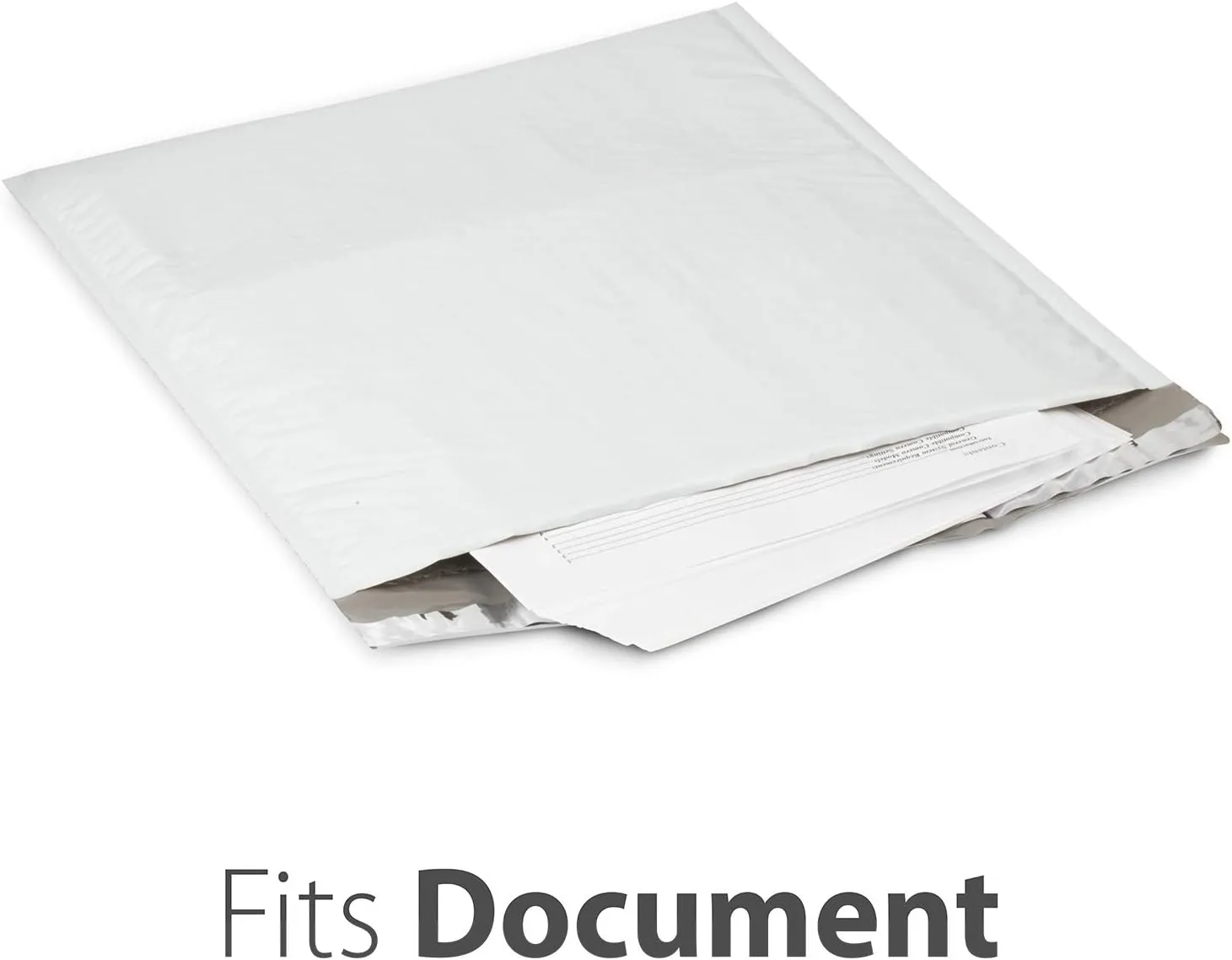 Fosmon #6 Poly Bubble Mailer 12.5 x 16 (25 Pack), Lightweight Water/Dust/Shock/Tear Resistant Padded Shipping Envelopes for Book, Magazine, Documents