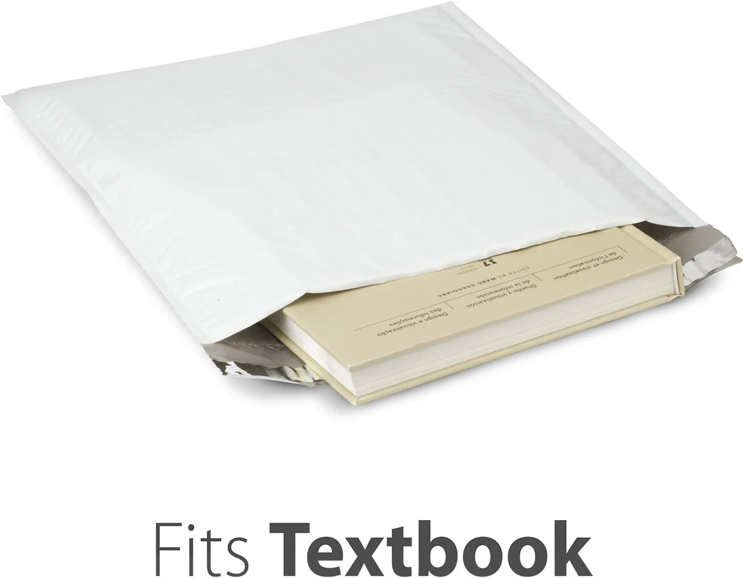 Fosmon #6 Poly Bubble Mailer 12.5 x 16 (25 Pack), Lightweight Water/Dust/Shock/Tear Resistant Padded Shipping Envelopes for Book, Magazine, Documents