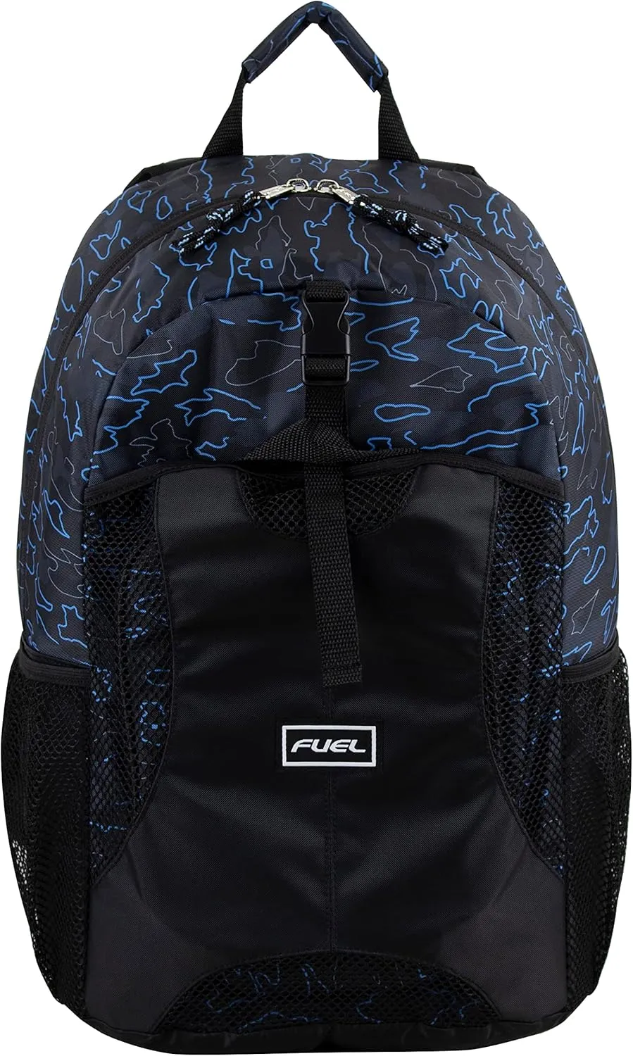 Fuel Lunch Backpack Set Teens Student Water Resistant Lunch Bookbag Bag Soft Reusable Insulated Cooler Lunch Box Travel Office Lunch Bag, Dark Blue Camo